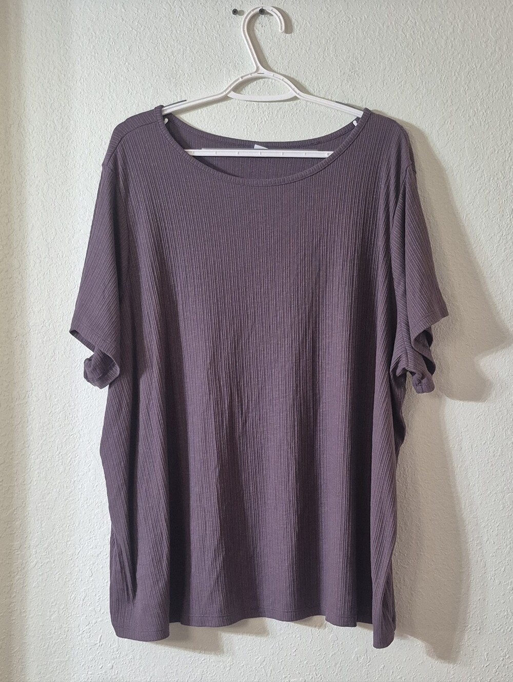Old Navy Ribbed Short Sleeve Top - Plum